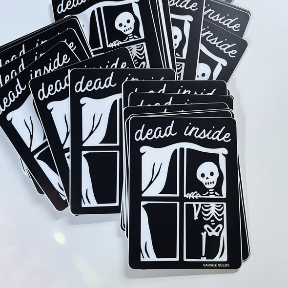 DEAD INSIDE - Die Cut Vinyl Stickers