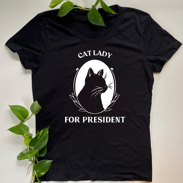 CAT LADY FOR PRESIDENT - WOMEN'S - FULL PRINT