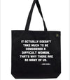 DIFFICULT WOMAN - Canvas Tote Bags