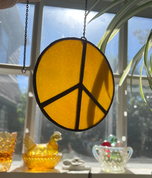 PEACE - STAINED GLASS SUNCATCHER