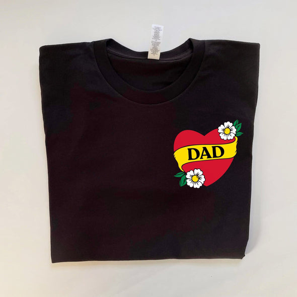 DAD / DADDY / PAPA / FAMILY HEART - UNISEX