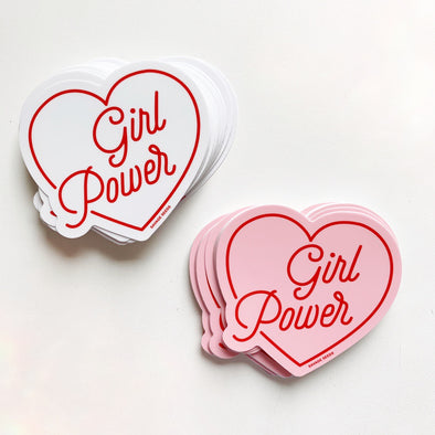 GIRL POWER - Die Cut Vinyl Stickers