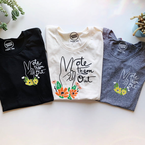 VOTE THEM OUT - WOMEN'S - FULL AND POCKET PRINT