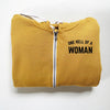 ONE HELL OF A MOTHER / WOMAN / FATHER / PARENT - BOLD FONT - HOODED FLEECE SWEATSHIRT